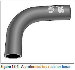 Figure 12-4: A preformed top radiator hose.