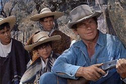 Charles Bronson and kids Magnificent Seven