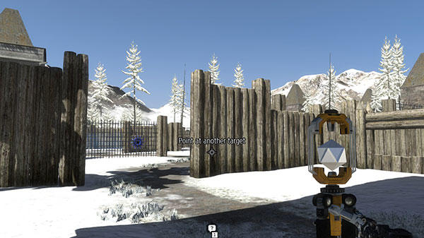 The Talos Principle game - snowy scene