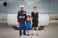 Lakesha Cole, pictured with her husband Gunnery Sgt. Deonte Cole in 2014. (Marine Corps/Molly Rogers)