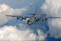 An AC-130U gunship from the 4th Special Operations Squadron, flies near Hurlburt Field, Fla., Aug. 20, 2016. (U.S. Air Force photo/Julianne Showalter)