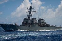 The Arleigh Burke-class guided-missile destroyer USS Benfold (DDG 65) transits the Philippine Sea, June 14, 2018. (U.S. Navy photo/Sarah Myers)