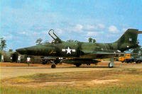 A U.S. Air Force RF-101A Voodoo from the 33rd Tactical Group, after landing at Tan Son Nhut Air Base in Vietnam, circa 1965. Air Force pilot Fredric Moore Mellor was flying a Voodoo over Vietnam when he was shot down by the enemy. (US Air Force photo/Dana Bell)