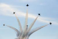 The United States Air Force Air Demonstration Squadron Thunderbirds are scheduled to conduct a flyover during the national anthem performance at Super Bowl LIII, Feb. 3, over Mercedes-Benz Stadium, Atlanta. (Air force Photo)