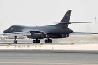 A U.S. Air Force B-1B Lancer, departs an airfield in an undisclosed location in Southwest Asia on May 17, 2018. (U.S. Air Force photo by Staff Sgt. Enjoli Saunders)