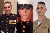 From left, Sgt. Benjamin S. Hines, 31, of York, Pennsylvania; Cpl. Robert A. Hendriks, 25, of Locust Valley, New York; and Staff Sgt. Christopher K.A. Slutman, 43, of Newark, Delaware were killed on Monday, April 8, 2019 while conducting combat operations near Kabul, Afghanistan. (DoD Photos)