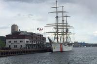 The U.S. Coast Guard's Barque Eagle, known as &quot;America's Tall Ship,&quot; came into port in Oslo, Norway May 5, 2019 for the first time since 1963. (Military.com photo/Oriana Pawlyk)