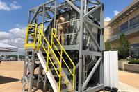 Raytheon’s SPY-6 next-generation scalable radar system was on display at the Sea-Air-Space expo outside Washington, D.C., this week. (Gina Harkins/Military.com)
