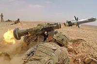 Infantry Soldiers with 1st Battalion, 8th Infantry Regiment, 3rd Armored Brigade Combat Team, 4th Infantry Division, fire an FGM-148 Javelin during a combined arms live fire exercise in Jordan on August 27, 2019, in support of Eager Lion. (U.S. Army/Sgt. Liane Hatch)