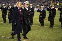 President Donald Trump attends the 119th annual Army-Navy football game, December 8, 2018. (U.S. Navy photo/Zachary S. Eshleman)