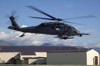 An Alaska Air National Guard HH-60G Pave Hawk helicopter takes off from Joint Base Elemendorf-Richardson