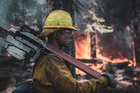 U.S. Marine Corps Lance Cpl. Jesus Hernandez-Aylala firefighting operations