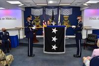 Chief of Space Operations Gen. John W. “Jay” Raymond administers the oath of enlistment.