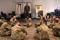 Soldiers participate in equal opportunity training at Fort Eustis, Virginia