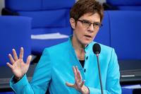 German Defense Minister Annegret Kramp-Karrenbauer 