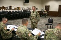 Reciting the Soldier's Creed during the Best Warrior competition