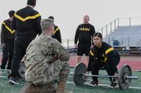 Strength deadlift Army Combat Fitness Test.