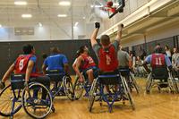 Air Force wheelchair basketball team.