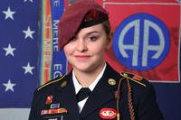 Spc. Abigail Jenks, 21, of the 82nd Airborne