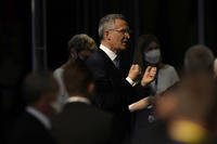 NATO Secretary General Jens Stoltenberg speaks at NATO Summit in Belgium.