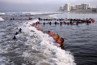 Navy SEAL candidates take part in BUD/S training.