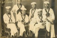 1923 photo of Filipino sailors in an unknown location.