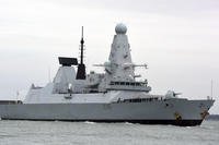 HMS Defender in Portsmouth, England