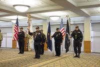 The Haskell Indian Nations University Veterans Color Guard.