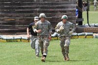 Soldiers conduct Ranger Day Stakes in the 2015 Best Ranger Competition.