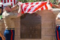 Plaque for service members killed during at the Abbey Gate in Kabul.