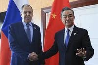 Russian Foreign Minister Sergey Lavrov and Chinese Foreign Minister Wang Yi