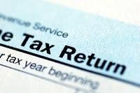 A tax return from the IRS