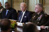 President Biden meets with Defense Secretary Austin and Gen. Milley.