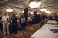 Employers attend the fifth annual Wounded Warrior Hiring and Support Conference in San Antonio.