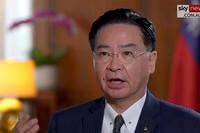 Taiwan's Foreign Minister Joseph Wu speaks