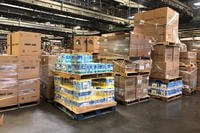 The Dan Daniel Distribution Center, in Newport News, Virginia, prepped shipments of critical hygiene items for Germany.