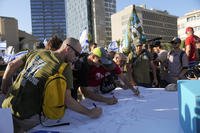 Israeli reservists protest Netanyahu's planned overhaul the judicial system
