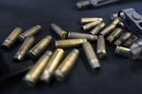 Iranian ammunition provided to Shia militants is seen at the Iranian Materiel Display at Joint Base Anacostia-Bolling.