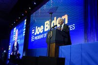 President Joe Biden speaks at the 2023 Human Rights Campaign National Dinner