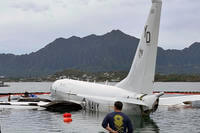 U.S. Navy P-8A in Kaneohe Bay, Hawaii