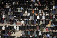 Muslims pray on Laylat al-Qadr.