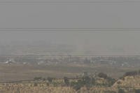 general view of northern Gaza as seen from Southern Israel