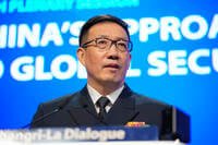 China's Defense Minister Dong Jun speaks