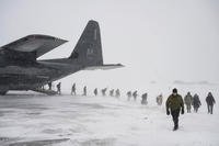 Alaska’s Army National Guard and Air National Guard arrive in Gambell, Alaska