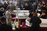 Funeral at the Saints Peter and Paul Garrison Church in Lviv, Ukraine