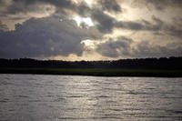 The sun rises over Sapelo Island, Georgia.