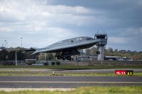 U.S. Air Force B-2 Spirit stealth bomber takes off from a Royal Australian Air Force base in Amberley, Australia