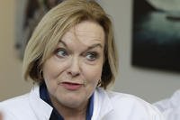 Leader of the New Zealand opposition National Party, Judith Collins, speaks