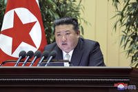 North Korean leader Kim Jong Un delivers a speech