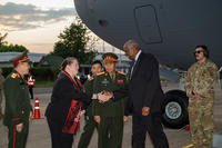 Secretary of Defense Lloyd J. Austin III arrives in Vientiane, Laos